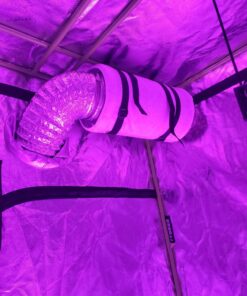 VIVOSUN Ventilation Kit 6 Inch 390 CFM Inline Duct Fan with 6" x 16"Carbon Filter Odor Control System with Australia Virgin Charcoal for Grow Tent Ventilation R6 w/ Carbon Filter 48 81d7zBjrThL