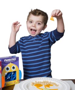 FunBites Food Cutter for Kids, Blue Triangles 14 81d9PimkHcL