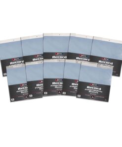BCW 33 RPM Record Sleeves - 1000 ct | Polypropylene Vinyl Record Outer Sleeves | 2 mil Thickness | Vinyl Record Album Protectors | Protective Sleeves for Vinyl Record Albums | Record Sleeves Outer