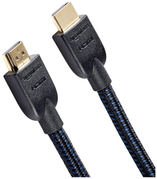 Amazon Basics High-Speed HDMI Cable (18Gbps, 4K/60Hz) - 10 Feet, Nylon-Braided for Television 1-Pack