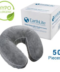EARTHLITE Fitted Disposable Face Cradle Covers – Medical-Grade, Soft, Non-Sticking Massage Face Covers/Headrest Covers for Massage Tables & Massage Chairs, 50 Count 17 81dBDQ9HQCL