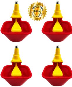 Backyard Barnyard Vertical 4 Pack NO PECK Poultry Waterer Drinking Cup for Chicken Ducks Quail 12 81dBoUyiweL