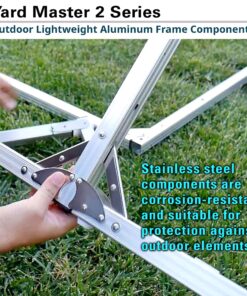 Elite Screens Yard Master 2, 110-INCH Outdoor Projector Screen with Stand 16:9, 8K 4K Ultra HD Fast Fold Portable Movie Screen Foldable Easy Snap On Cinema Theater, OMS110H2 16:9 Aspect Ratio Front Projection 27 81dDTy3pkfL 1