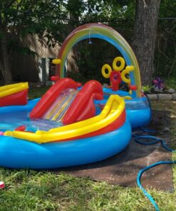 Intex Rainbow Ring Inflatable Play Center, 117" X 76" X 53", For Ages 2+ 1 Pack 35 81dE1PZDHwL