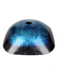 Elecwish Square Artistic Tempered Glass Vessel Sink Combo with Oil Rubber Bronze Faucet & Pop up Bathroom Bowl Ocean Blue (1/2" Compression) 16 81dEnvdYr8L