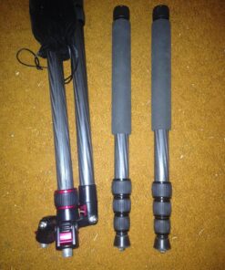 Neewer Carbon Fiber 66 inches/168 centimeters Camera Tripod Monopod with 360 Degree Ball Head,1/4 inch Quick Shoe Plate,Bag for DSLR Camera,Video Camcorder,Load up to 26.5 pounds/12 kilograms 136 81dGS0KH2XL