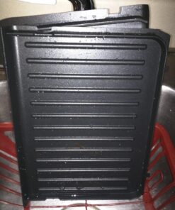 George Foreman 4-Serving Removable Plate Electric Grill and Panini Press, George Tough Non-Stick Coating, Drip Tray Catches Grease, Black 46 81dHY4NbRL