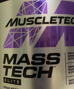 Mass Gainer Protein Powder MuscleTech Mass-Tech Mass Gainer Whey Protein Powder + Muscle Builder Protein Powder Creatine Supplements Cookies and Cream, 7 lbs (Package May Vary) 13 81dHl78citL