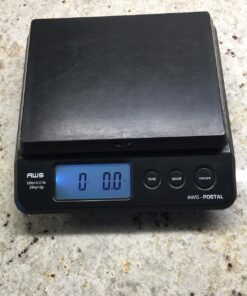 AMERICAN WEIGH SCALES Digital Shipping Postal Scale, Package Postage Scale 55lbs. x 0.01lbs. (Black), PS-25 36 81dINGYLtTL