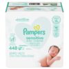 Pampers Baby Wipes Sensitive Perfume Free 7X Refill Packs (Tub Not Included) 448 Count 24 81dIb4oHD4L