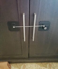 Refrigerator Lock,Fridge Lock with Keys,Freezer Lock and Refrigerator Lock for Child Proof(Fridge Lock-Black 1Pack) 31 81dJCYDqoFL