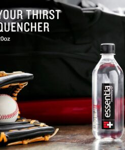 Essentia Bottled Water LLC, Ionized Alkaline Water; 99.9% Pure, Infused with Electrolytes, 9.5 pH or Higher a Clean, Smooth Taste, 20 Fl Oz (Pack of 24) 20 81dKxXB 2YL