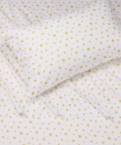 Amazon Basics Kid's Soft Easy-Wash Lightweight Microfiber 3-Piece Sheet Set, Twin, Gold Stars 10 81dLCmKnTlL