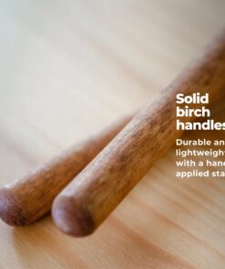 Percussion Mallet (Pair) Mallets for Keyboard Music and Tongue Drum, Soft Rubber Heads –– MADE IN U.S.A. –– Stained Solid Birch Handles Soft Black Single Pair 16 81dLZt0rhpL