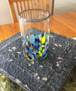 NOVICA Artisan Crafted Recycled Hand Blown Glass Water Glasses, Multicolor, 14 Oz, 'Confetti' (Set Of 6) 28 81dN5t4lUkL