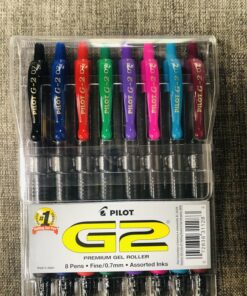 Pilot, G2 Premium Gel Roller Pens, Fine Point 0.7 mm, Assorted Colors, Pack of 8 Assorted Fashion 27 81dOOk5ccZL