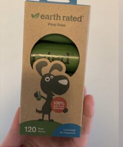 Earth Rated Dog Poop Bags, Guaranteed Leak Proof and Extra Thick Waste Bag Refill Rolls For Dogs, Unscented, 120 Count 120 Bags 35 81dOdbz380L