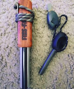 Fire-Fast Trekker. Best Emergency Waterproof Survival Fire Starter. Magnesium and Euro Fire Steel Ferro Rod. Compact Durable Tool for Bushcraft, Camping, Backpacking, Hiking, Hunting, or Bug Out Bag 1 Pack 33 81dOu SQejL