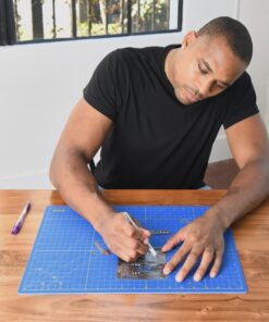 Crafty World 12 x 18 Cutting Mat for Sewing, Self Healing Double Sided Quilting Crafts Mat - Fabric Cutting Mat - Non Slip surface - Rotary Cutting Board A3-12x18 Blue 11 81dP0KhXaeL