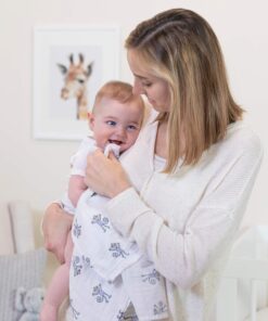 aden + anais Swaddle Blanket, Boutique Muslin Blankets for Girls & Boys, Baby Receiving Swaddles, Ideal Newborn & Infant Swaddling Set, Perfect Shower Gifts, 4 Pack, Jungle Jam 26 81dQOazl5ML