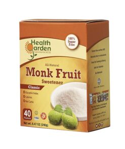 Alternative view of Health Garden Monk Fruit Sweetener, Classic - Non GMO - Gluten Free - Sugar Substitute - Kosher - Keto Friendly (40 Packets) 40 Count (Pack of 1)