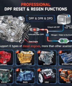 FCAR F802 Plus Heavy Duty Truck Scanner DPF Regen Tool Fit for Cummins Detroit Caterpillar International Volvo Paccar All System Diesel Diagnostic Scan Tool Truck & Car 2in1 Code Reader with Oil Reset F802 Heavy Duty Truck Scanner 12 81dRduwlTKL