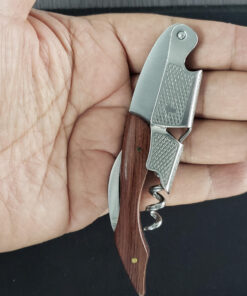 Hicoup Wine Opener - Professional Corkscrews for Wine Bottles w/Foil Cutter and Cap Remover - Manual Wine Key for Servers, Waiters, Bartenders and Home Use - Classic Rosewood 37 81dRkB4vAHL