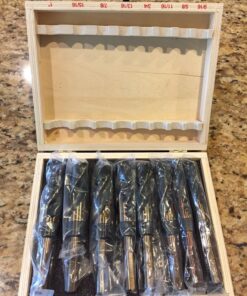 HILTEX 10005 Jumbo Silver & Deming Drill Bit Set, 8 Piece, 1/2" Inch Shank Industrial Large Drill Bit Set 9/16” Drill Bit to 1" Drill Bit, Metal Drill Bits for Steel, Reduced Shank Drill Press Bits 1/2 in 18 81dRvYr4WTL