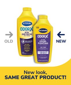 Dr. Scholl's Odor-Fighting X Foot Powder, Yellow, 6.25 Ounce (Pack of 3) 13 81dS0JbHyOL