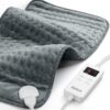 Heating Pad for Back Pain Relief, ZUODUN Electric Heating Pads for Cramps with Auto Shut Off & 6 Heat Levels, Moist Heat Therapy, Machine Washable, LED Controller, Gifts for Women, Men Gray-12 x 24 Inch 43 81dS12zxwQL