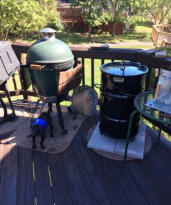 Pit Barrel Cooker Classic Package - 18.5 Inch Drum Smoker | Porcelain Coated Steel BBQ Grill | Includes 8 Hooks, 2 Hanging Rods, Grill Grate and More 92 81dS63KjL