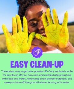 Chameleon Colors Color Powder 70 Gram Individual Packets, 10 Pack Plus Bonus White, Perfect for 3-5 People, Red, Yellow, Blue, Orange, Purple, Pink, Navy, Magenta, Aquamarine, and Green Powder 2.46 Ounce (Pack of 10) 34 81dSMCaWCuL 1