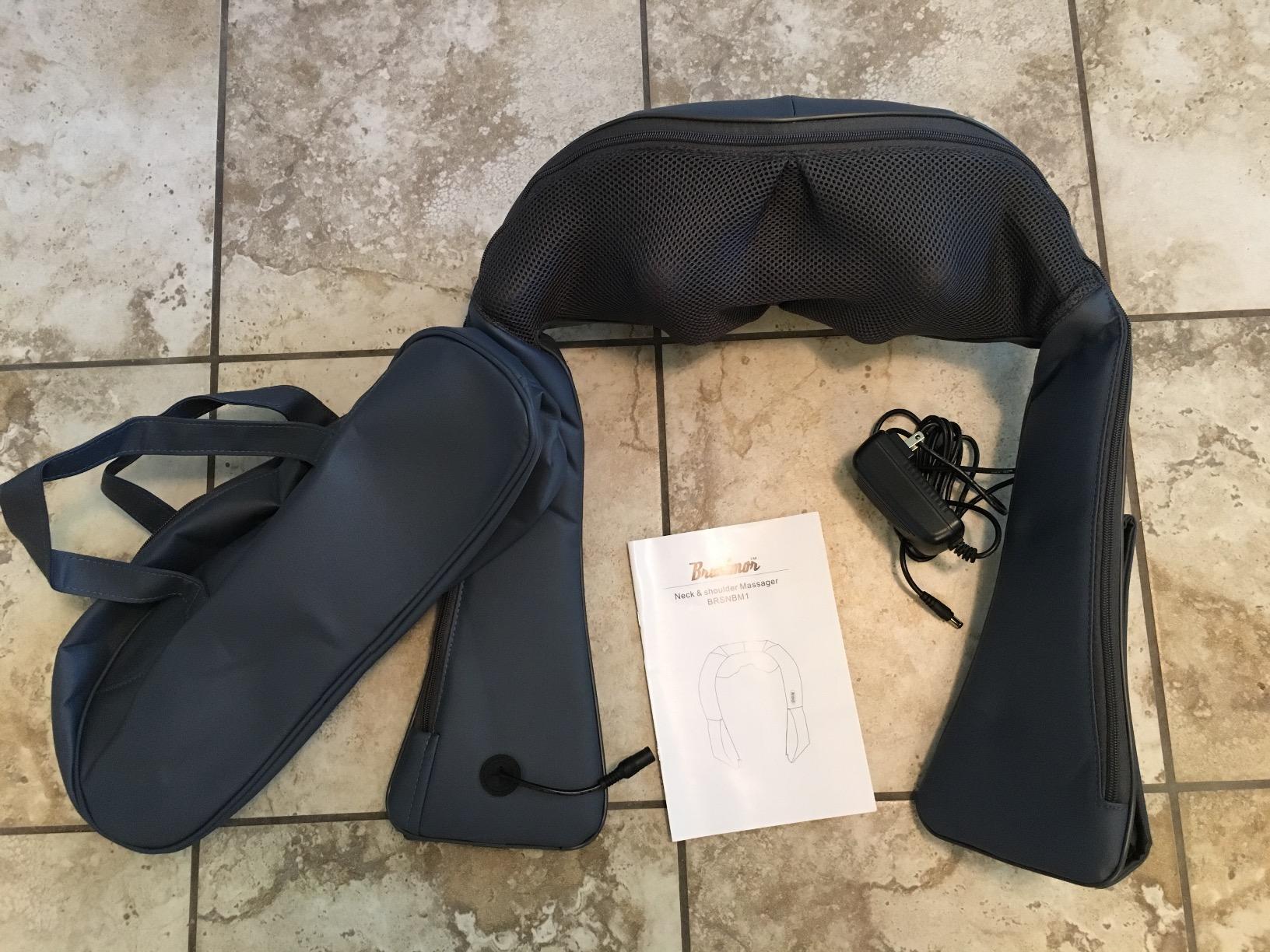 Bruntmor Cordless Rechargeable Neck & Back Pain Relief Products | Shiatsu Massager 3-D Deep Kneading Portable Full Body Massager Back Massager for Back Pain with Heat | Ideal for Relieving Shoulder 13 Bruntmor Cordless Rechargeable Neck & Back Pain Relief Products | Shiatsu Massager 3-D Deep Kneading Portable Full Body Massager Back Massager for Back Pain with Heat | Ideal for Relieving Shoulder - Image 13