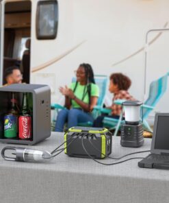 MARBERO Portable Power Station 150Wh Camping Solar Generator Laptop Charger with 110V 150W Peak AC Outlet, DC Ports, USB Ports LED Flashlights for CPAP Home Camping Emergency M270/100W/150WH 11 81dSeN5gUsL