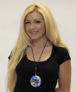 FlashingBlinkyLights Deluxe Light Up Infinity Tunnel Necklace with Multicolor LEDs 5 81dSpthKAXL