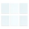 TOPS Quadrille Pad, 8.5 x 11 Inches, 15 Pound Stock, 50 Sheets per Pad, 6 Pads per Pack, White (99522)