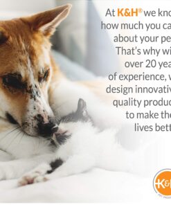 K&H Pet Products Heated Pet Bed Warmer Waterproof Pet Heating Pad for Cat Beds and Dog Beds, Tan Small 27 81dVl1uzEL