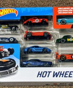 Hot Wheels Basic Car 9-Pack of 1:64 Scale Vehicles with 1 Exclusive Car, Modern & Vintage Models, Toy for Collectors & Kids 3 Years Old & Older 23 81dWvBvXQpL 1