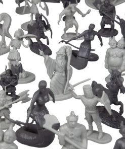 Monster Fantasy Creature Mini Action Figure Playset - 98pcs Toy Miniatures with 14 Unique Designs - Dragons,Wizards,Orcs, & More- XL 1/32 Scale Compatible with Dungeons and Dragons and other RPG Games 48 81dXPdd49wL