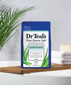 Dr Teal's Pure Epsom Salt, Clarify & Smooth with Witch Hazel & Aloe Vera, 3lbs (Packaging May Vary) 18 81dYBGagIXL