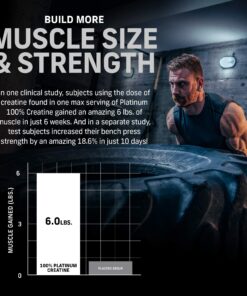 Creatine Monohydrate Powder | MuscleTech Platinum | Pure Micronized | Muscle Recovery + Builder for Men & Women | Workout Supplements | Unflavored (80 Servings) 80 Servings 30 81dYEKhEYyL