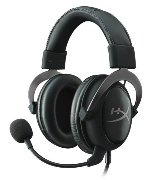 HyperX Cloud II Gaming Headset - 7.1 Surround Sound - Memory Foam Ear Pads - Durable Aluminum Frame - Works with PC, PS4, PS4 PRO, Xbox One, Xbox One S - Gun Metal (KHX-HSCP-GM) Wired