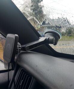 WixGear Dashboard Mount, Universal Magnetic Phone Holder for Car, Windshield Mount and Dashboard Mount Holder for Cell Phones and Tablets with Long Adjustable Arm – (New Rectangle Head) 45 81dYa7jQ6L