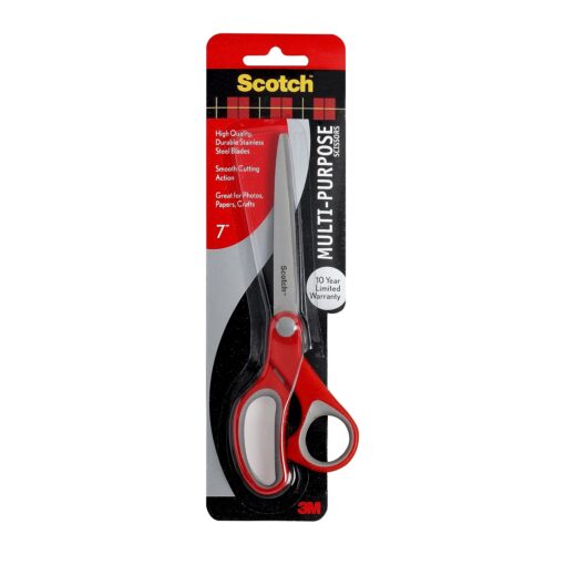 Scotch 7" Multi-Purpose Scissors, Great for Everyday Use (1427) 1 Count (Pack of 1)