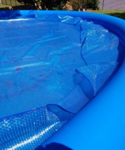 INTEX 28015E Solar Pool Cover: For 18ft Round Easy Set and Metal Frame Pools – Insulates Pool Water – Reduces Water Evaporation – Keeps Debris Out – Reduces Chemical Consumption 18 ft 36 81da1qGh2zL