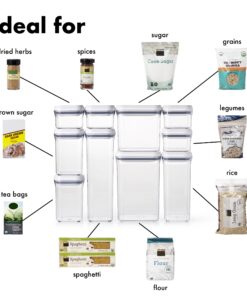 OXO Good Grips 10-Piece Airtight Food Storage POP Container Value Set, Standard Packaging,White,10 Piece 20 81dcrRoqi8L