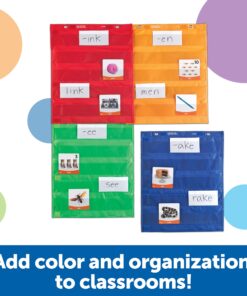 Alternative view of Learning Resources Magnetic Pocket Chart Squares - Set of 4, Classroom Pocket Charts, Classroom/Teacher Organizer, Classroom Supplies, Homeschool Supplies, Teaching Materials,Back to School Supplies
