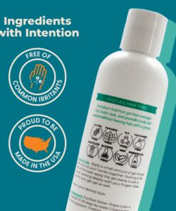 Cleure Lightweight Hair Styling Gel - Hypoallergenic, Fragrance Free for Edge Control to Tame Frizz with Medium Hold (8 fl oz, Pack of 1) 8 Fl Oz (Pack of 1) 8 81debKRA 2L