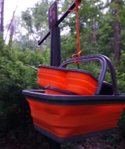 ustFlexWare Collapsible Sink with 2.25 Gal Wash Basin for Washing Dishes and Person During Camping, Hiking and Home 31 81deoBnQbVL