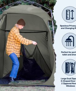 Alternative view of Lightspeed Outdoors 3-in-1 Privacy Tent | Changing Room and Outdoor Shower | Pop Up Changing Tent for Camping | Privacy Tent for Camp Shower | Portable Camping Bathroom Green